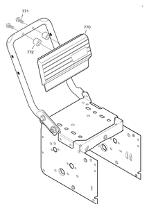 Control Panel Diagram and Parts List for 627108X4A 2005 Briggs and Stratton Snow Blower